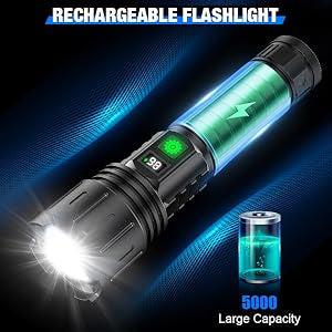 Linterna LED Recargable de Alta Potencia para Patrullaje y Emergencias - Image 19