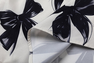 Camisa Estampada con Moño para Hombre y Mujer - Image 10