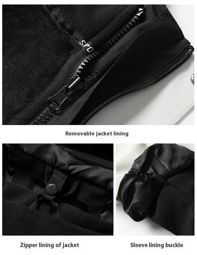 Abrigo Desmontable Impermeable Otoño-Invierno Unisex con Forro Adhesivo - Image 25