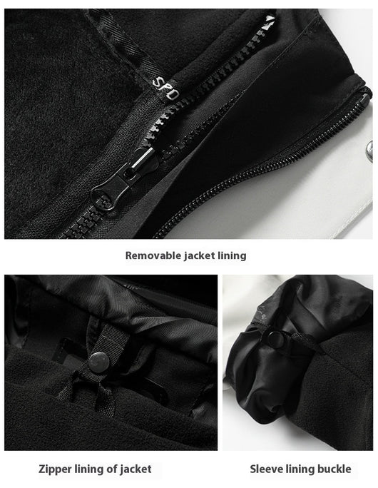 Abrigo Desmontable Impermeable Otoño-Invierno Unisex con Forro Adhesivo - Image 25