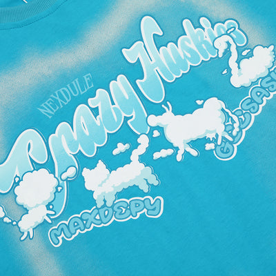 Camiseta Estampado Animal Abstracto de Manga Corta para Hombre - Image 4
