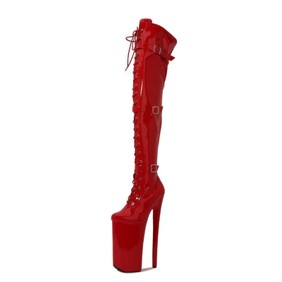 Botas Over The Knee Tacón de 26cm - Estilo Space Heel Ultra Alto - Image 8