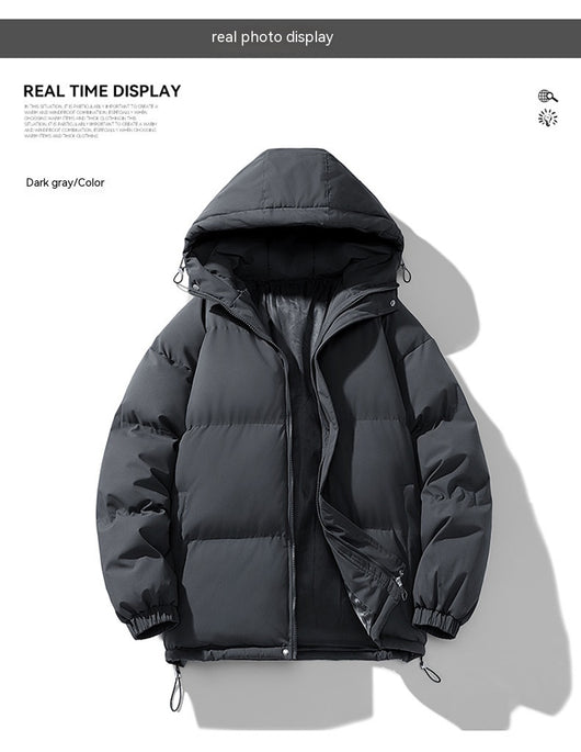 Abrigo Hoodie Acolchado para Hombre - Chaqueta de Invierno Cálida y Casual - Image 20
