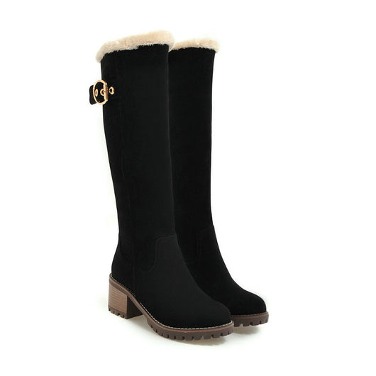 Botas Largas de Invierno con Tacón Medio y Hebilla Decorativa - Image 5