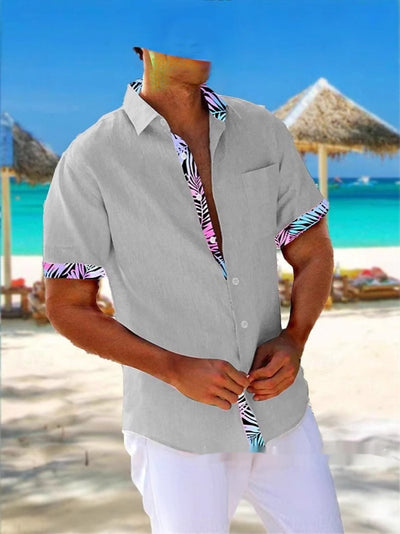 Camisa Playera Hombre Rayas 3D Manga Suelta Casual - Image 4