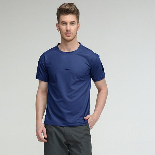 Playera Deportiva Tech Fabric Primavera-Verano para Hombre, Cuello Redondo, Secado Rápido - Image 14