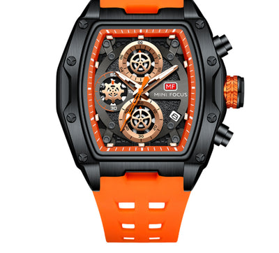 Reloj Cronógrafo Deportivo Estilo Pista para Hombre con Cristal Curvo y Diseño Esqueletizado - Image 5
