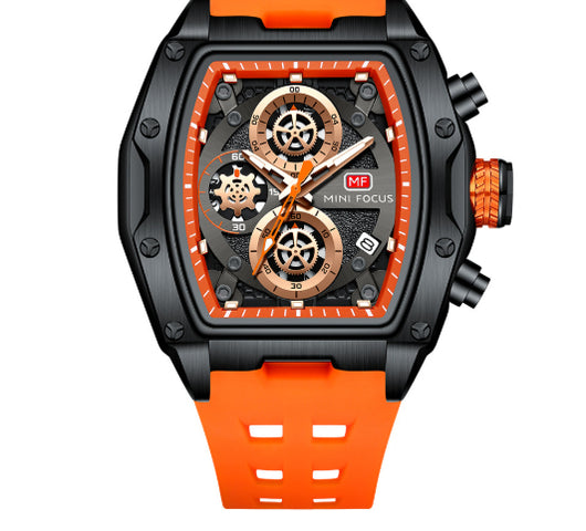 Reloj Cronógrafo Deportivo Estilo Pista para Hombre con Cristal Curvo y Diseño Esqueletizado - Image 5