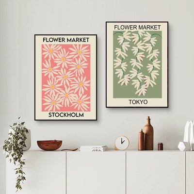 Cuadro Decorativo Abstracto Floral Estilo Americano - Image 2