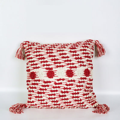 Funda de Cojín Nórdico Minimalista de Algodón con Borlas - Image 3