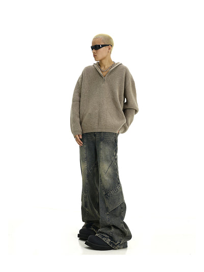 Jeans Amarillo Retro Desgastado Efecto Mud Wash - Image 13