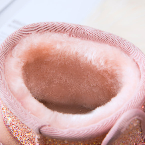 Botas de Nieve Cálidas para Niños en Algodón - Diseño Simple y Funcional