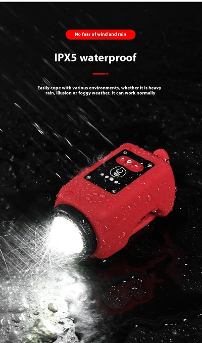 Luz Frontal con Claxon de Alta Potencia para Bicicleta - Recargable USB y Resistente al Agua - Image 22