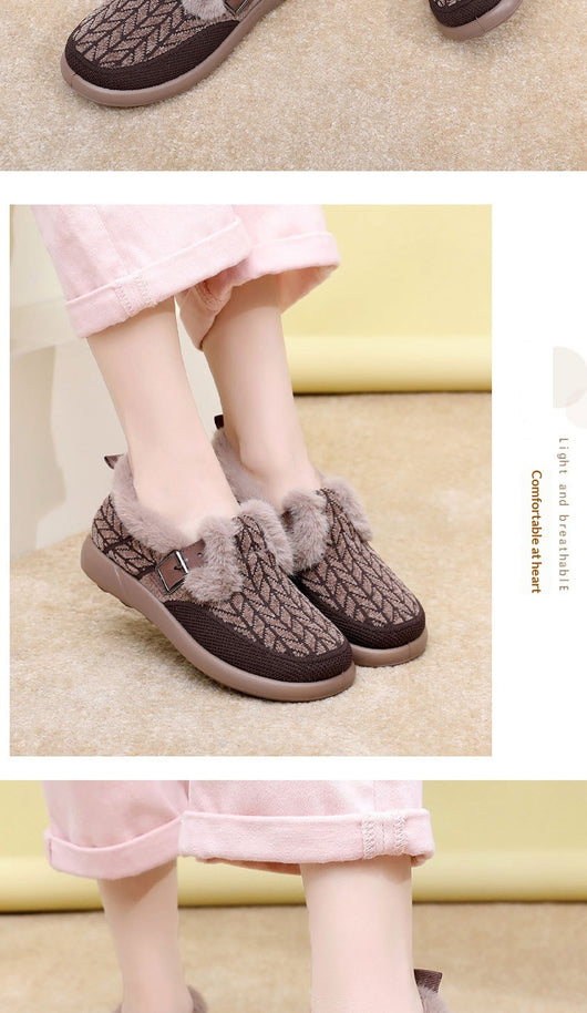 Zapatos de Algodón Aislados con Forro Polar Extra Grueso para Mujer - Image 11