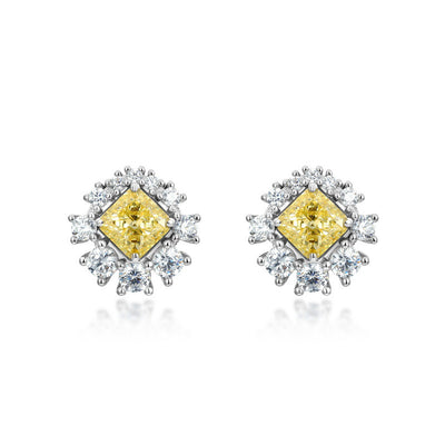 Aretes de Plata S925 Flor de Hielo con Cristales de Alto Brillo para Mujer - Image 8