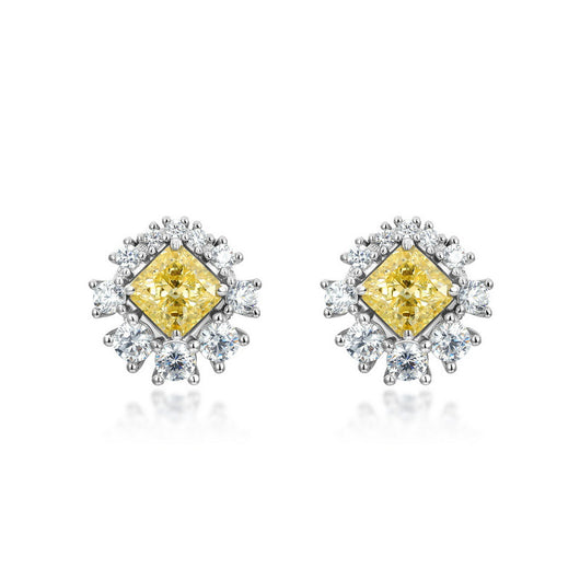 Aretes de Plata S925 Flor de Hielo con Cristales de Alto Brillo para Mujer - Image 8