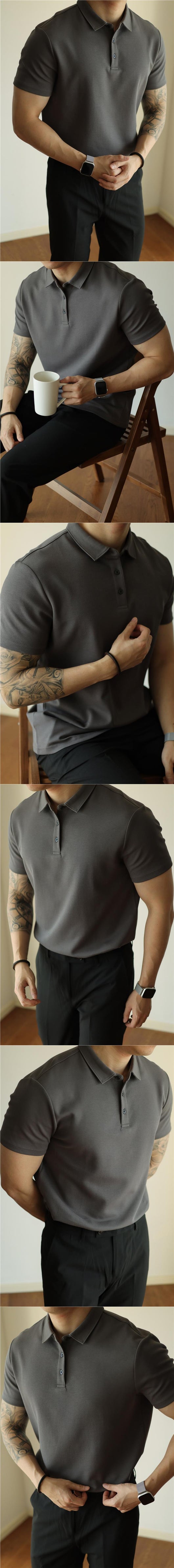 Polo Ejecutivo Primavera Verano Hombre Manga Corta - Image 20