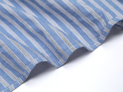Camisa de Rayas Verticales Manga Larga para Hombre - Image 13