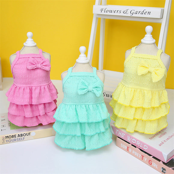 Vestido Princesa para Perros Pequeños - Falda Capas Elegante Teddy Bichon