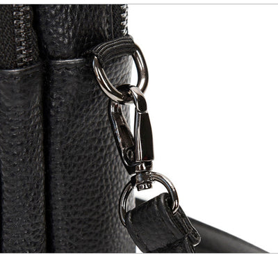 Bolso Bandolera de Cuero Multicapa para Celular y Documentos - Image 8