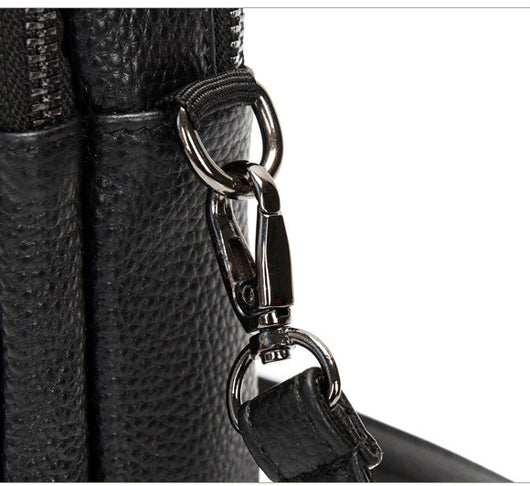 Bolso Bandolera de Cuero Multicapa para Celular y Documentos - Image 8