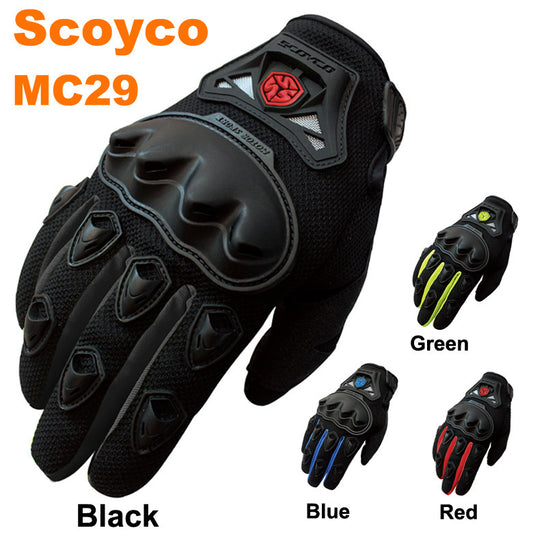 Guantes de Motocicleta Racing Anti-caída Anti-deslizante Medio Dedo