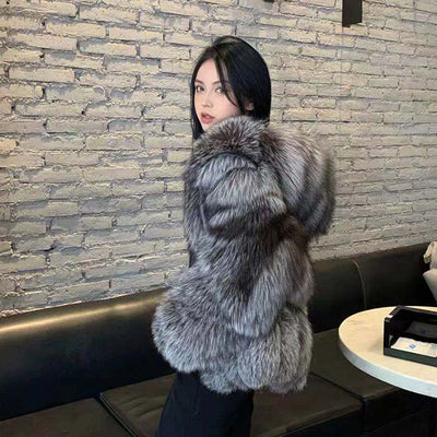 Abrigo de Piel Coreano para Mujer - Elegancia y Calidez - Image 11