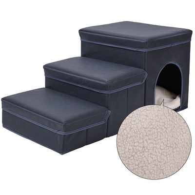 Cama Elevada Multifuncional para Mascotas con Escaleras - Image 6