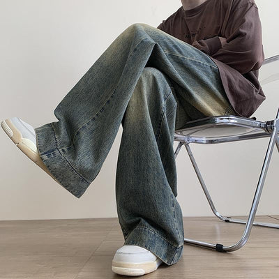 Pantalones Jeans Rectos Anchos para Hombre - Comodidad Casual de Verano - Image 17