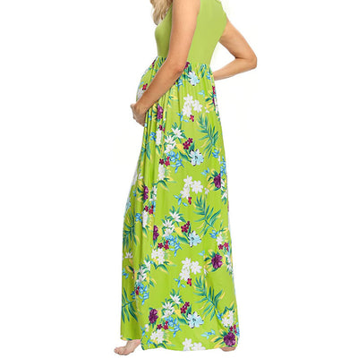 Vestido de Maternidad con Estampado y Costura Clásica - Image 14