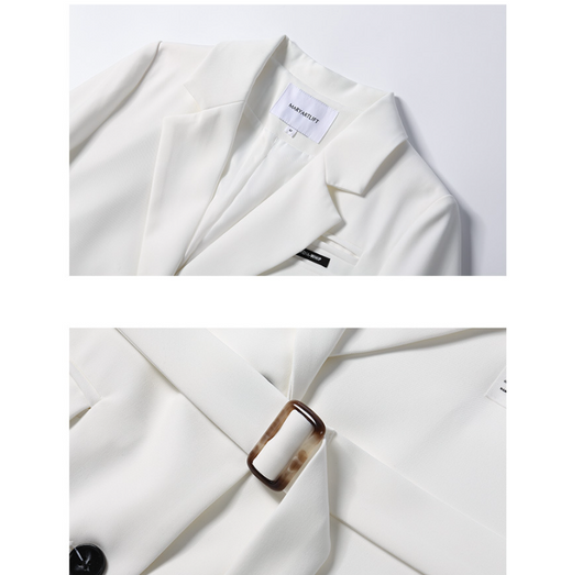 Blazer Casual Blanco para Commuter - Estilo Ejecutivo Moderno - Image 15