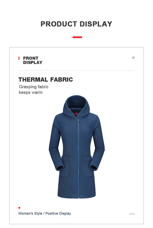 Chaqueta Polar Larga con Capucha - Image 8