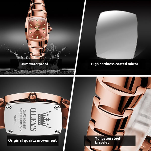 Reloj de Mujer Acero Tungsteno Cuarzo - Diseño Elegante y Moderno