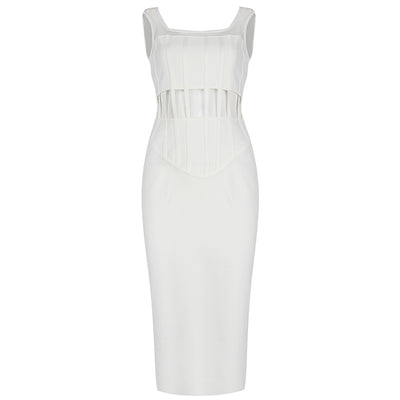 Vestido Mujer Silueta Esbelta Sin Cintura con Realce - Image 11