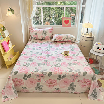 Sábana de Algodón Estampado Floral Ins Style - Image 18