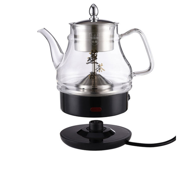 Hervidor Eléctrico de Té Automático 1L con Aislamiento Térmico y Cristal