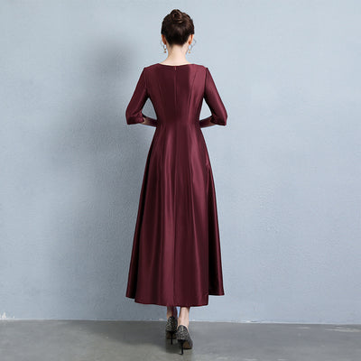 Vestido Tradicional Chino Largo para Suegra - Boda Felicidad - Image 9
