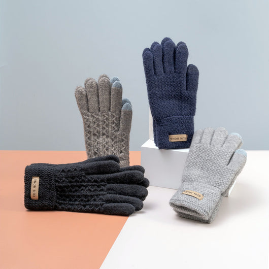 Guantes Térmicos para Motociclista con Pantalla Táctil y Diseño Jacquard - Image 3