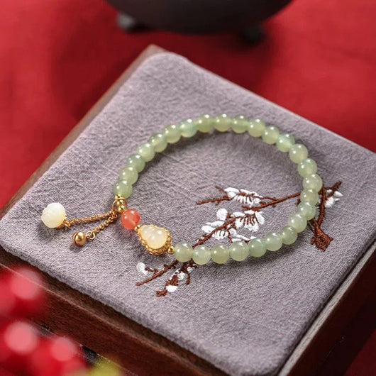 Pulsera para Mujer Qingshui con Calabaza Dorada - Elegancia y Prosperidad - Image 7