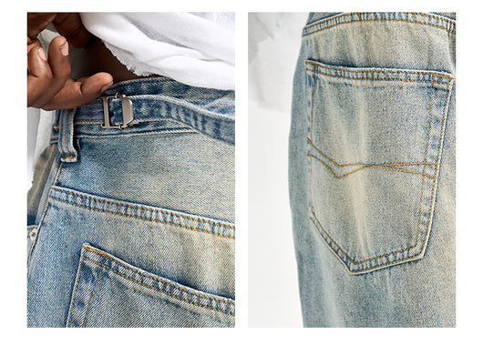 Shorts de Mezclilla Retro Holgados para Hombre - Estilo Verano - Image 6