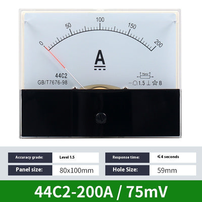 Amperímetro DC Analógico 44C2 - Medidor de Corriente de Precisión - Image 30