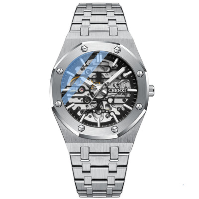 Reloj Automático Esqueleto para Hombre - Diseño Mecánico Visible - Image 3