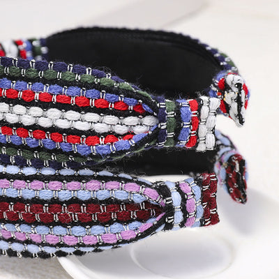 Diadema de Lana Tejida con Rayas Contrastantes - Image 6