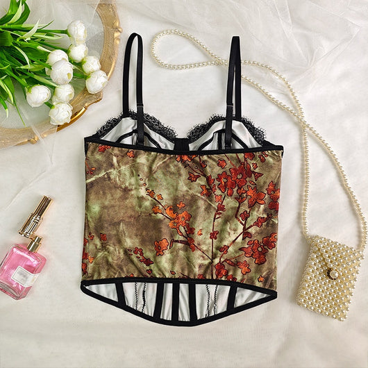 Top Corset Escotado con Tirantes Ajustables y Varillas de Soporte - Image 7