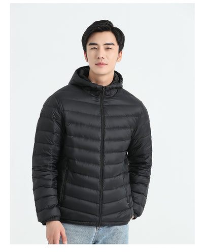 Chaqueta de Plumas para Hombre, Corte Slim Estilo Coreano - Image 17
