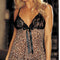 Pijama Sexy para Dama con Diseño Leopardo y Tirantes