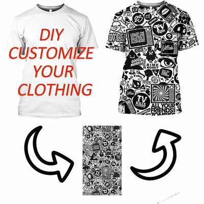 Camiseta Estampada 3D Cuello Redondo Manga Corta para Hombre - Image 9