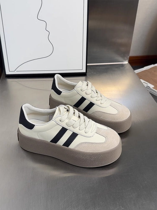 Tenis Vintage Casual para Mujer con Punta Redonda y Detalles Gastados - Image 20