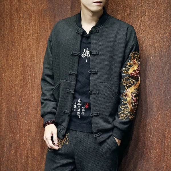 Traje Hanfu Retro para Hombre - Abrigo de Estilo Clásico