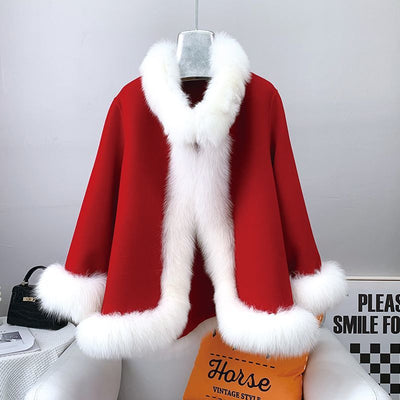 Abrigo Reversible de Lana y Pelaje para Mujer - Diseño Socialité Midi - Image 15